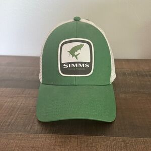 Simms Green and White Fishing Hat NWT